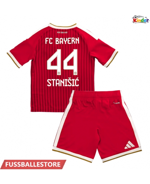 Günstige Bayern Munich Josip Stanisic #44 Heimtrikotsatz Kinder 2026-27 Kurzarm (+ Kurze Hosen)